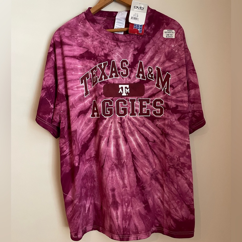 Tie-dye Texas A&M Short Sleeve T-Shirt